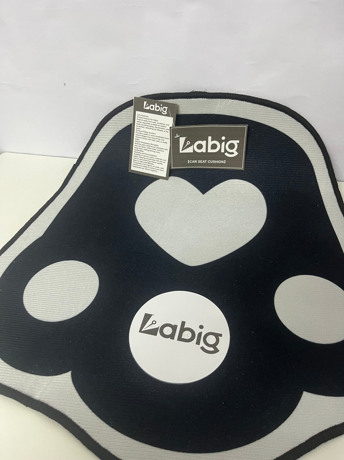 【Labig Paw Print Vehicle Seat Cushion】—— Cute & Comfortable Upgrade for Your Car Seats