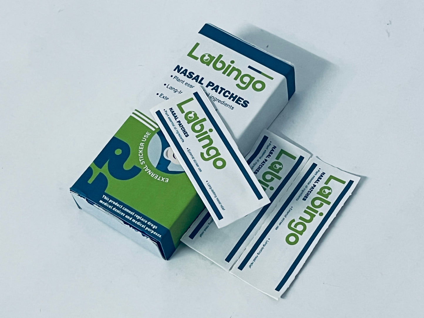 Labingo Nasal Strips, Extra Strong Adhesive, Hypoallergenic, Comfortable Fit for Snoring, Sleep, Cold Relief & Exercise