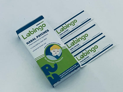 Labingo Nasal Strips, Extra Strong Adhesive, Hypoallergenic, Comfortable Fit for Snoring, Sleep, Cold Relief & Exercise