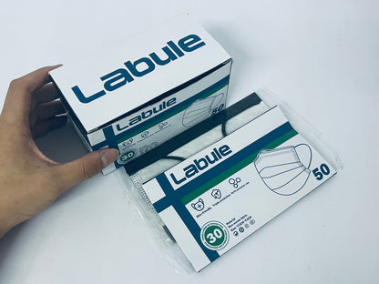 Labule Individually Wrapped - 4-Layer Filter Disposable Black Mask Single