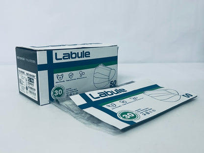 Labule Individually Wrapped - 4-Layer Filter Disposable Black Mask Single
