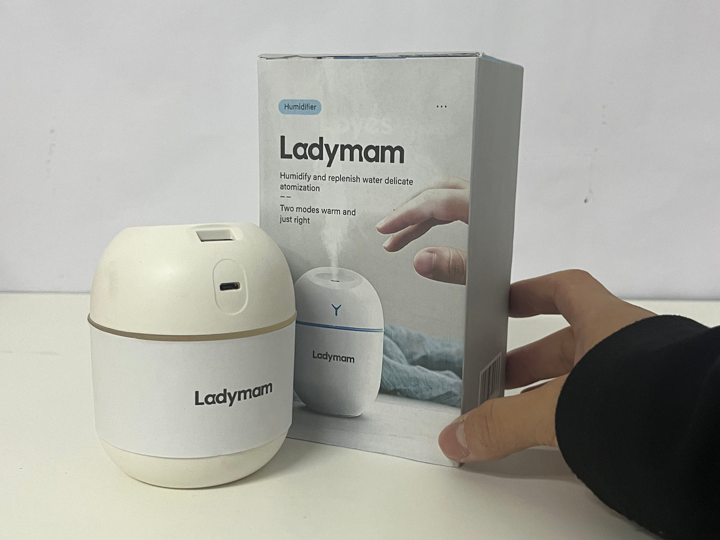 【Ladymam Egg-Shaped Mini Humidifier】—— Gentle Hydration for Your Daily Space