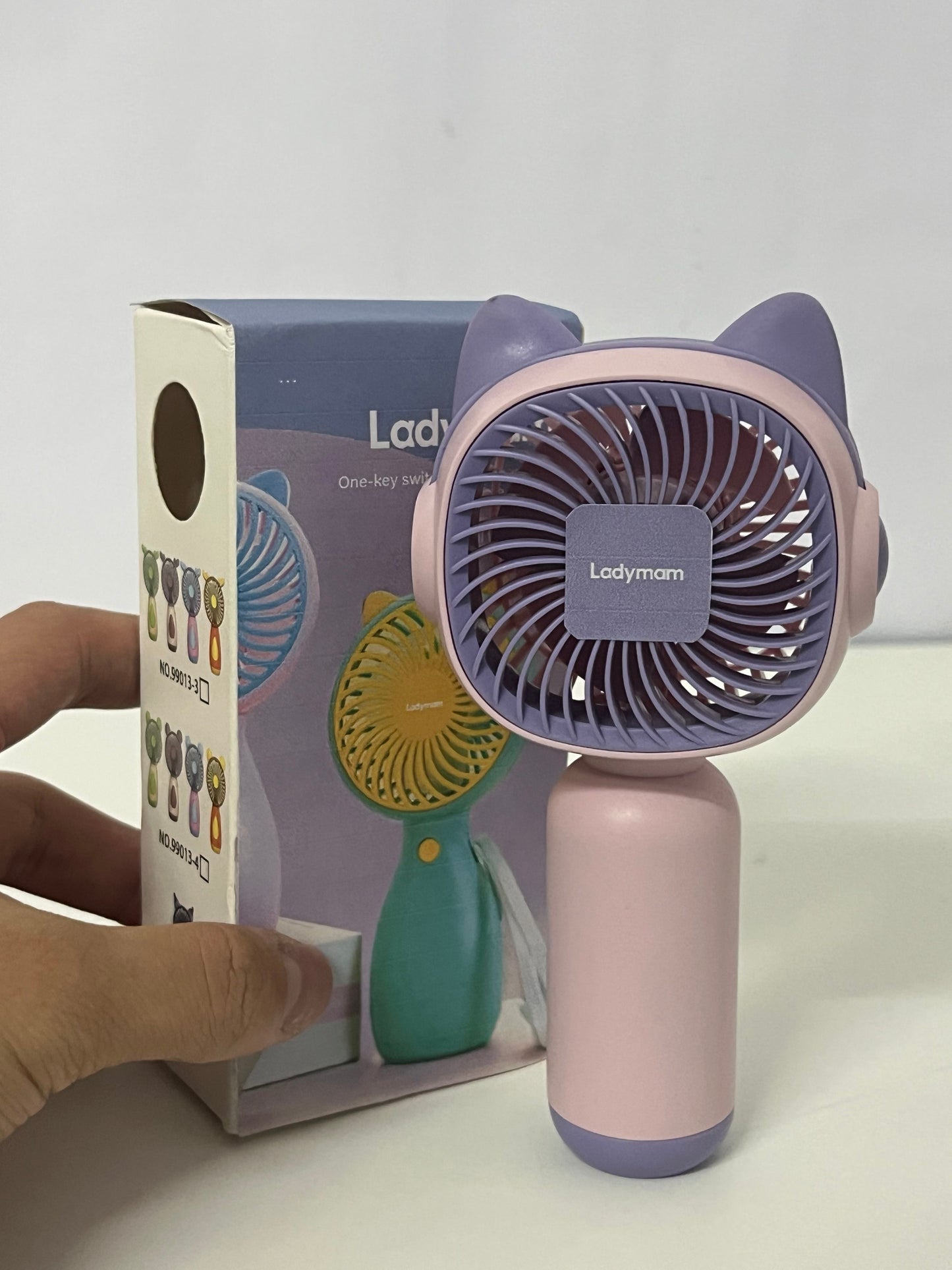 【Ladymam Cat Ear Handheld Mini Fan】—— Cute, Portable Cooling for Summer Days