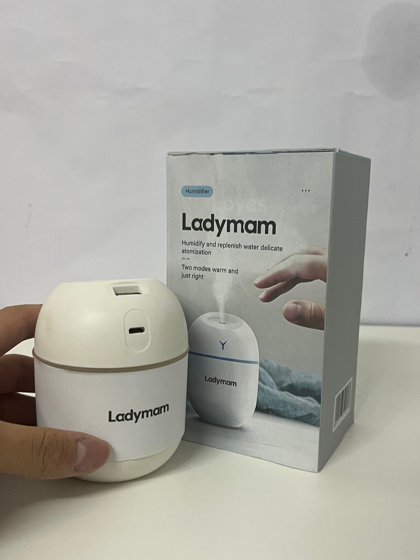 【Ladymam Egg-Shaped Mini Humidifier】—— Gentle Hydration for Your Daily Space