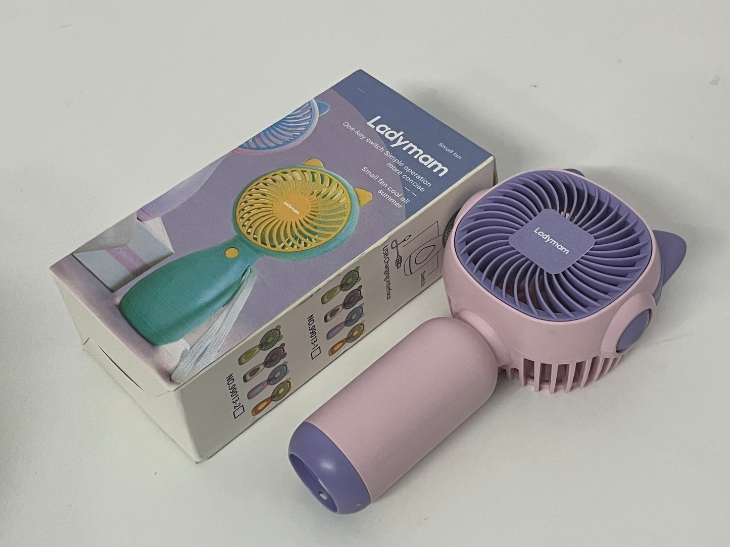 【Ladymam Cat Ear Handheld Mini Fan】—— Cute, Portable Cooling for Summer Days