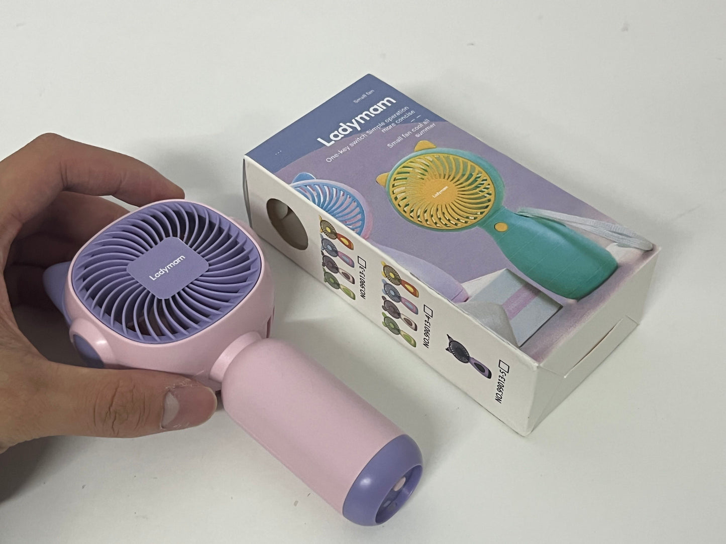 【Ladymam Cat Ear Handheld Mini Fan】—— Cute, Portable Cooling for Summer Days