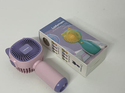 【Ladymam Cat Ear Handheld Mini Fan】—— Cute, Portable Cooling for Summer Days