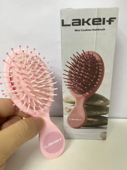 【Lakelf Mini Cushion Hairbrush】—— Portable & Gentle Daily Hair Tool