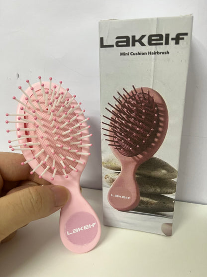 【Lakelf Mini Cushion Hairbrush】—— Portable & Gentle Daily Hair Tool