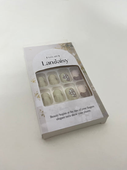 Landaisy False nails Artistic Nail Tips Retro & Elegant Convenient & Exquisite A Quick Creator of Finger Charm