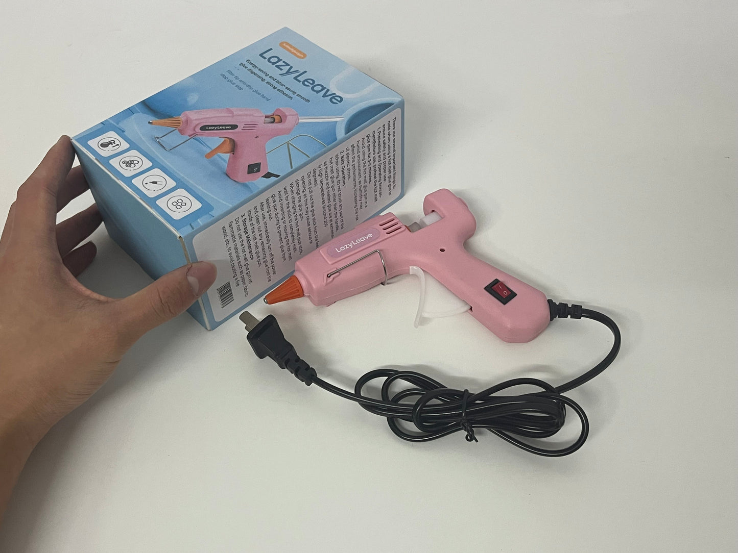 【LazyLeave Hot Melt Glue Gun】—— Reliable Tool for DIY Craft & Quick Repairs