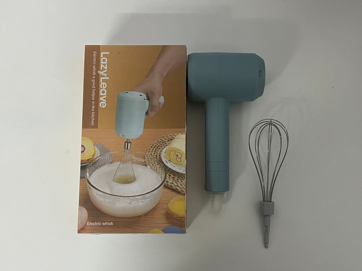 【LazyLeave Electric Egg Beater】—— Essential Helper for Kitchen Baking & Mixing
