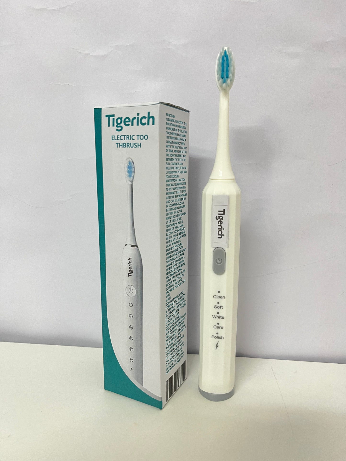 Tigerich Multi-Mode Sonic Electric Toothbrush - Efficient Teeth Cleaning and Gum Care Rechargeable Toothbrush