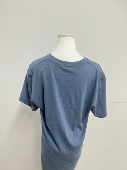 Lazyoung Blue T-Shirt - Classic Crew Neck Oversized Fit for Effortless Style