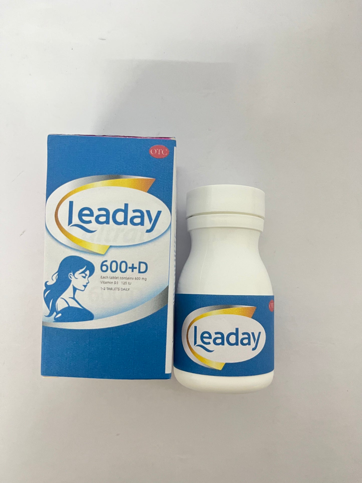 Leaday Calcium Supplement for Bone Health, 1000mg Calcium, 500mg Magnesium, Gluten Free, 2:1 Ratio for Optimal Utilization
