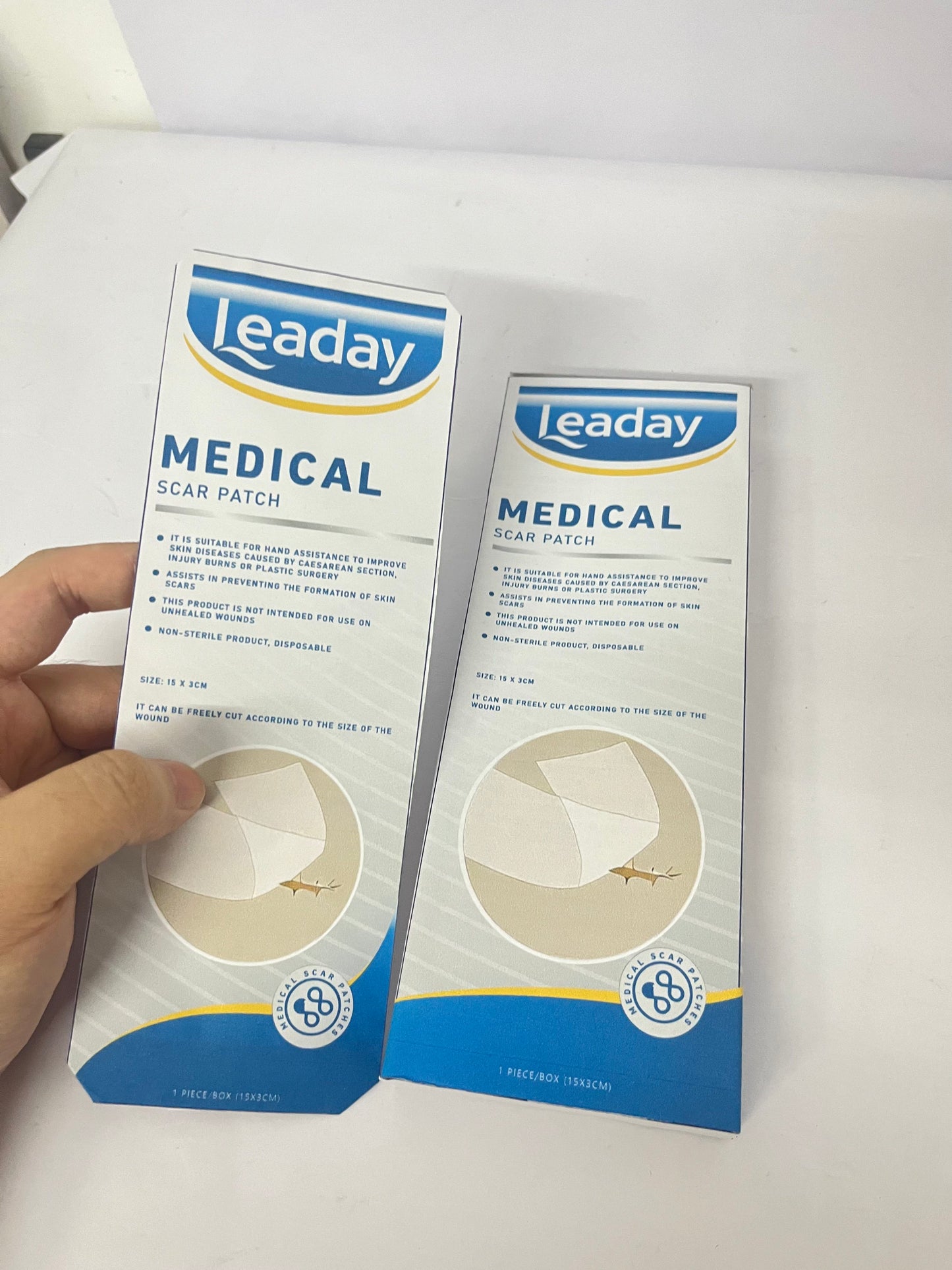 Leaday Advanced Clear Silicone Scar Sheets(1.2"x 6"), Reusable Silicone Sheets for Scars Aopearance Management