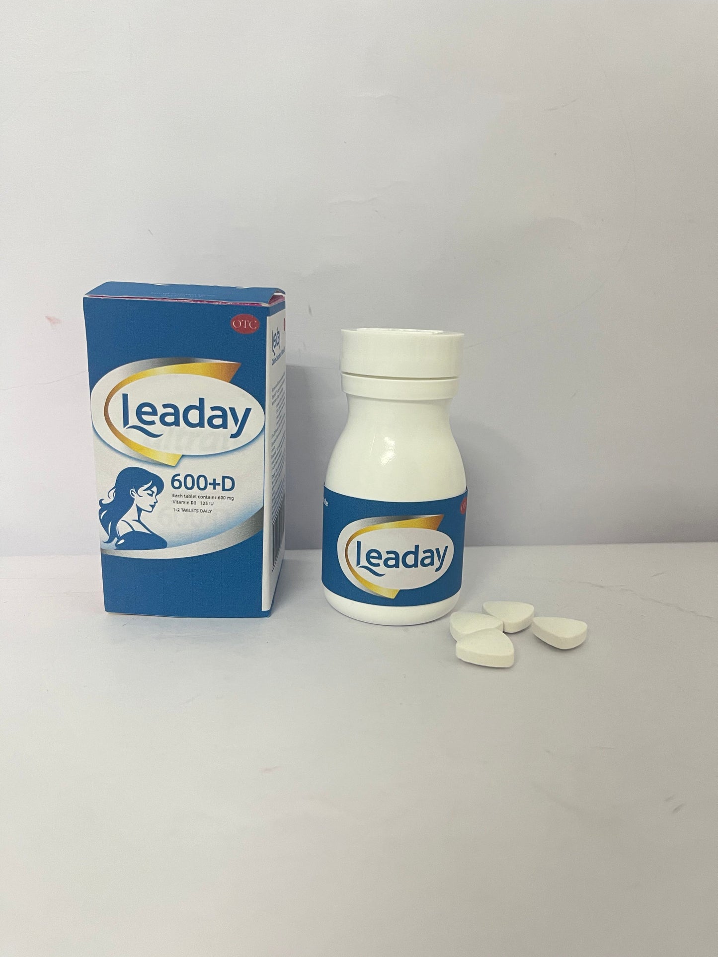 Leaday Calcium Supplement for Bone Health, 1000mg Calcium, 500mg Magnesium, Gluten Free, 2:1 Ratio for Optimal Utilization