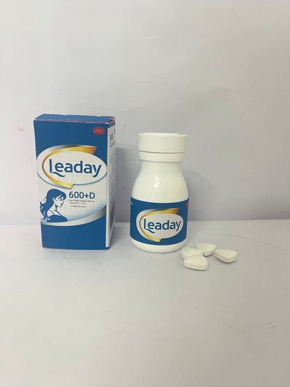 Leaday Calcium Supplement for Bone Health, 1000mg Calcium, 500mg Magnesium, Gluten Free, 2:1 Ratio for Optimal Utilization