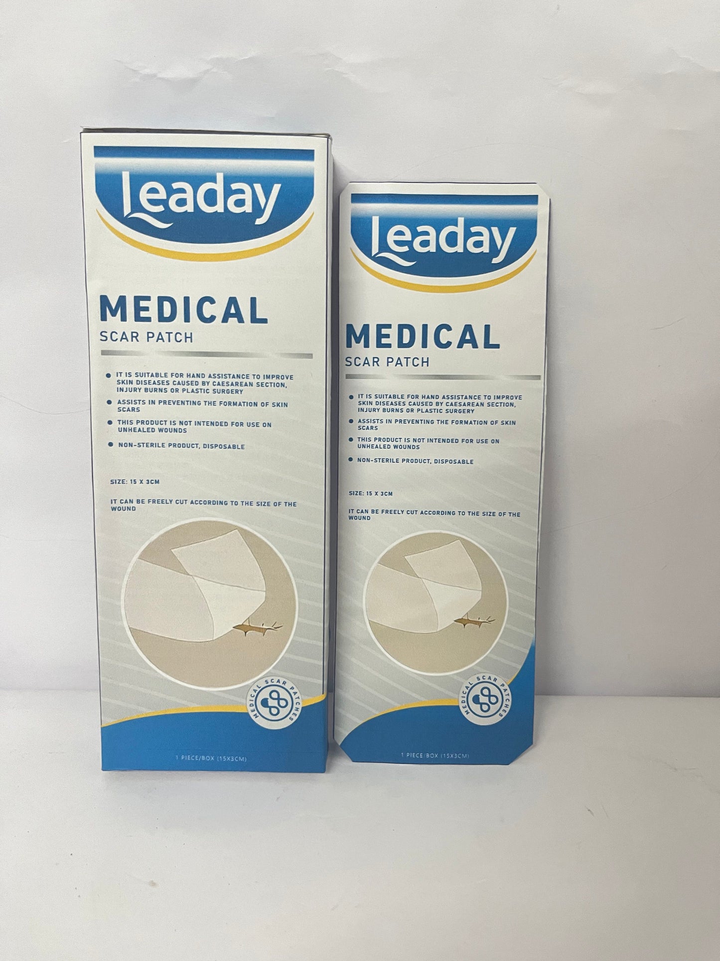Leaday Advanced Clear Silicone Scar Sheets(1.2"x 6"), Reusable Silicone Sheets for Scars Aopearance Management