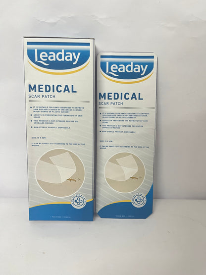 Leaday Advanced Clear Silicone Scar Sheets(1.2"x 6"), Reusable Silicone Sheets for Scars Aopearance Management