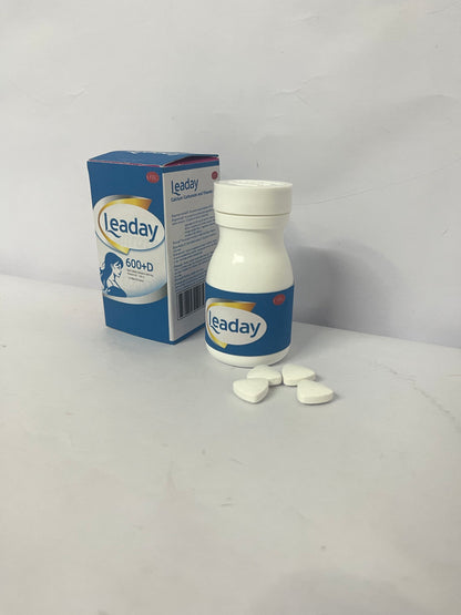 Leaday Calcium Supplement for Bone Health, 1000mg Calcium, 500mg Magnesium, Gluten Free, 2:1 Ratio for Optimal Utilization