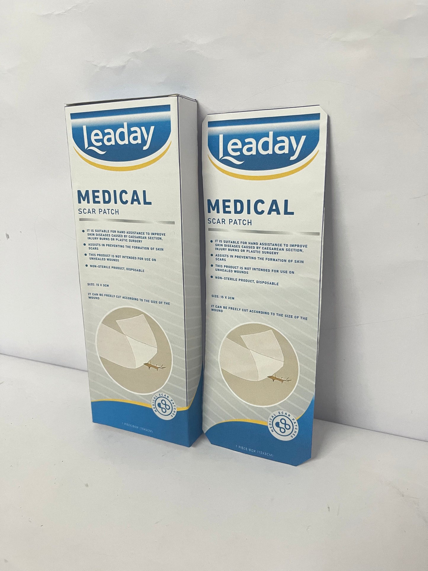 Leaday Advanced Clear Silicone Scar Sheets(1.2"x 6"), Reusable Silicone Sheets for Scars Aopearance Management