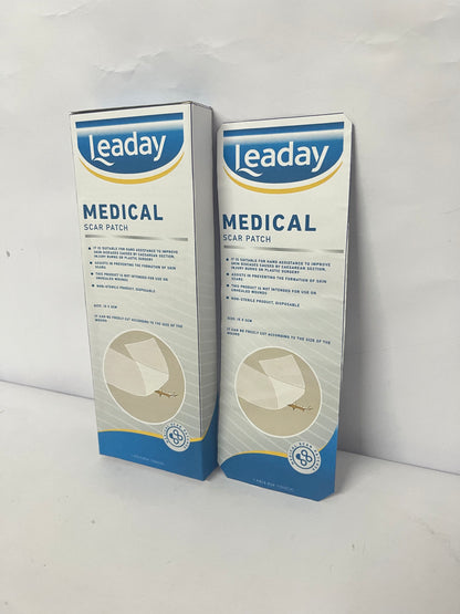 Leaday Advanced Clear Silicone Scar Sheets(1.2"x 6"), Reusable Silicone Sheets for Scars Aopearance Management