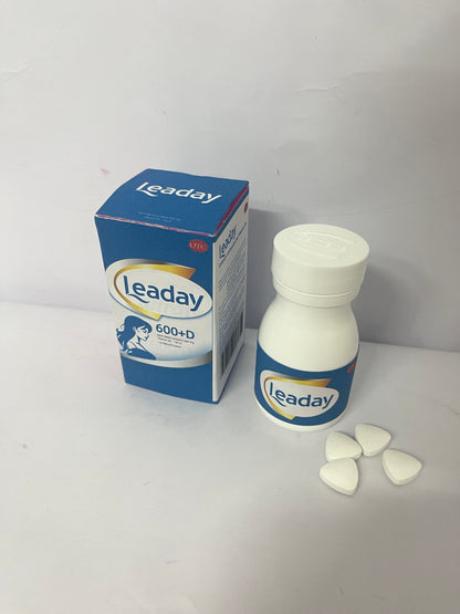 Leaday Calcium Supplement for Bone Health, 1000mg Calcium, 500mg Magnesium, Gluten Free, 2:1 Ratio for Optimal Utilization