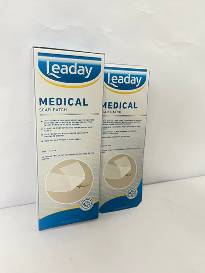 Leaday Advanced Clear Silicone Scar Sheets(1.2"x 6"), Reusable Silicone Sheets for Scars Aopearance Management