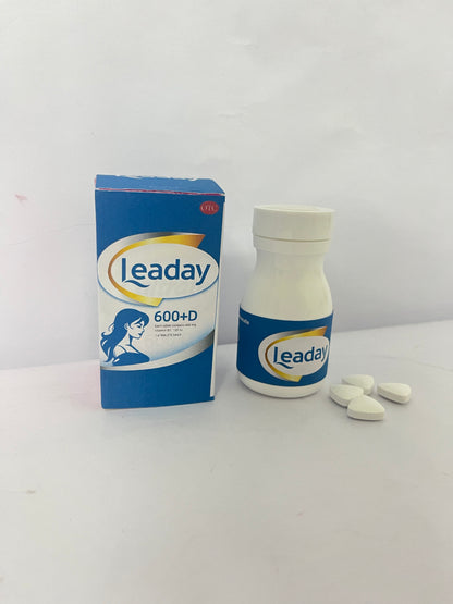 Leaday Calcium Supplement for Bone Health, 1000mg Calcium, 500mg Magnesium, Gluten Free, 2:1 Ratio for Optimal Utilization