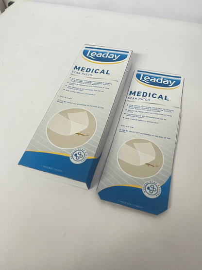Leaday Advanced Clear Silicone Scar Sheets(1.2"x 6"), Reusable Silicone Sheets for Scars Aopearance Management