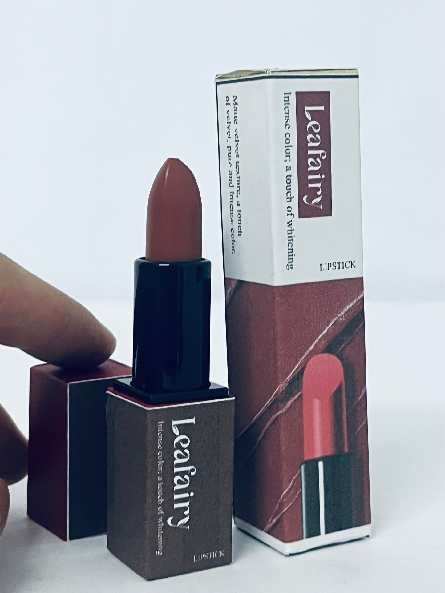 Leafairy Intense Color Whitening Lipstick - Long-Lasting Moisturizing Lip Color with Rich Pigment