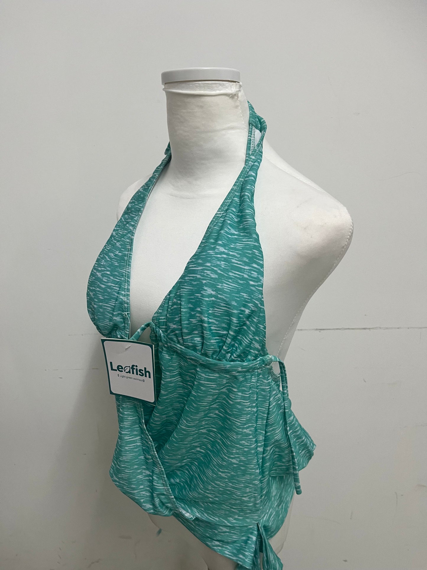Leafish Light Green Mulberry Silk Swimsuit: Luxury & Comfort for Your Aquatic Journey