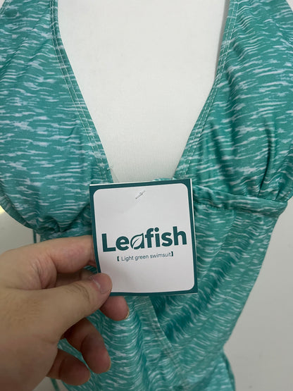 Leafish Light Green Mulberry Silk Swimsuit: Luxury & Comfort for Your Aquatic Journey