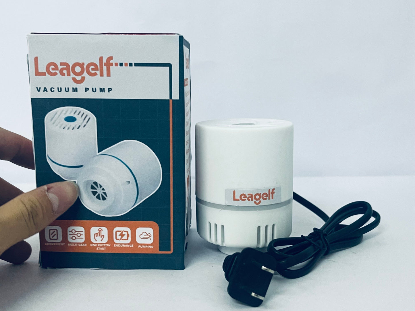 Leagelf Electric Vacuum Pump for Bags - Portable, Fits Most Vacuum Seal Bags (Storage Bag Not Included)