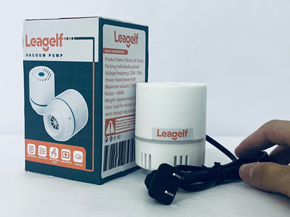 Leagelf Electric Vacuum Pump for Bags - Portable, Fits Most Vacuum Seal Bags (Storage Bag Not Included)