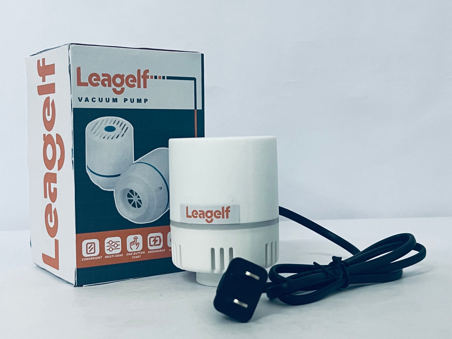 Leagelf Electric Vacuum Pump for Bags - Portable, Fits Most Vacuum Seal Bags (Storage Bag Not Included)