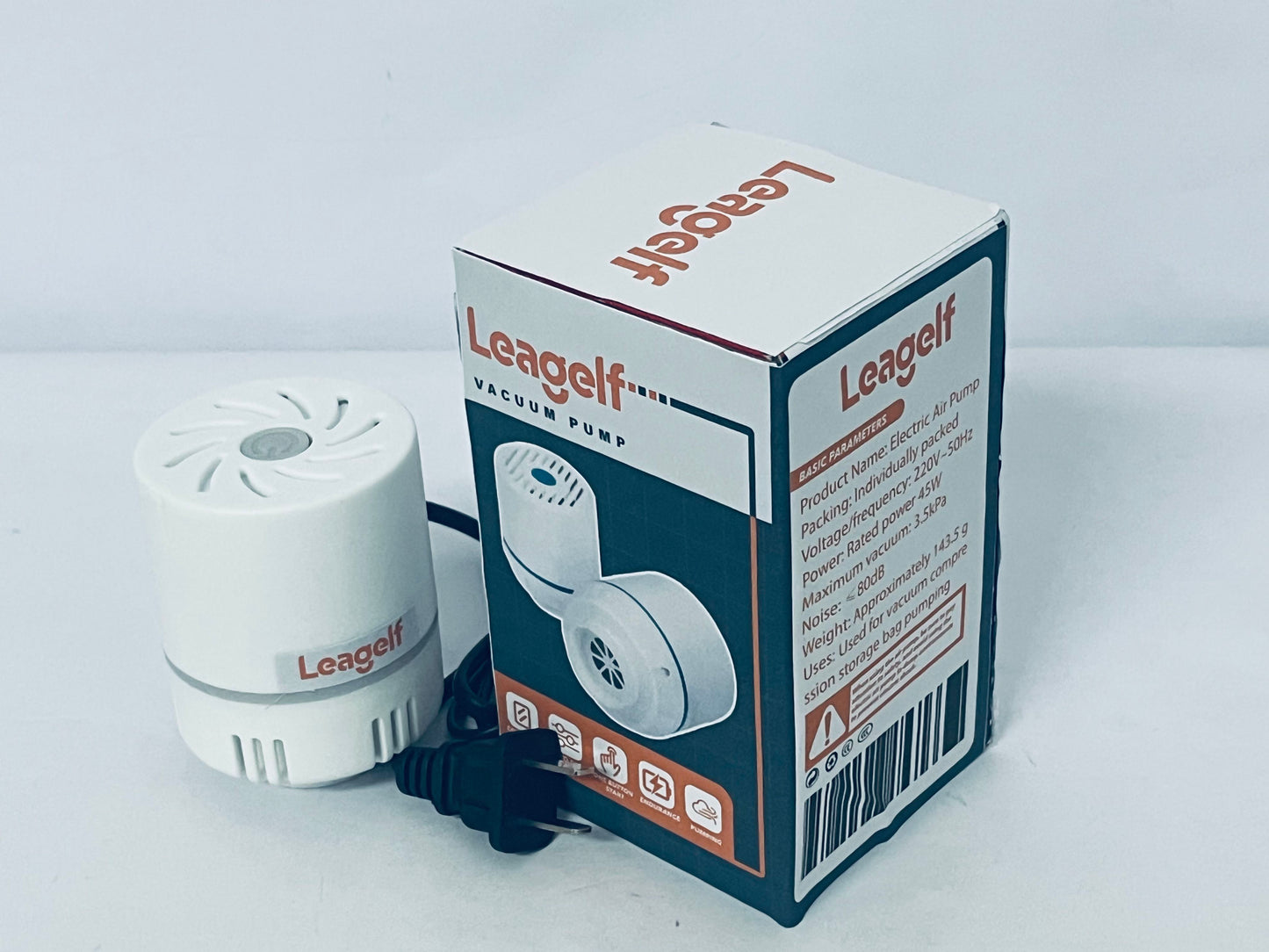 Leagelf Electric Vacuum Pump for Bags - Portable, Fits Most Vacuum Seal Bags (Storage Bag Not Included)