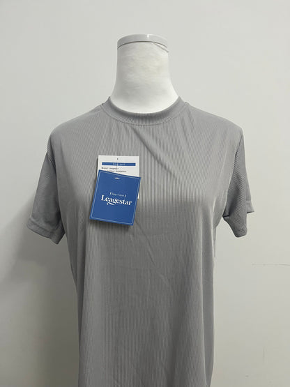 Leagestar Workout T-Shirts - Casual Black Quick Dry Moisture Wicking T-Shirts Crew Neck Short Sleeve for Gym Athletic Running
