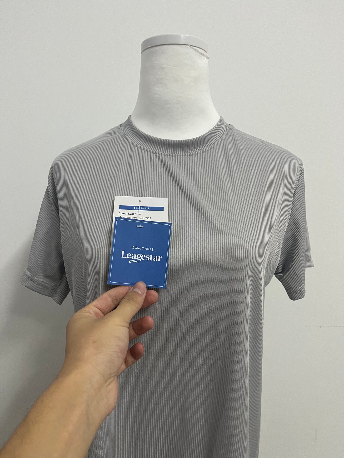 Leagestar Workout T-Shirts - Casual Black Quick Dry Moisture Wicking T-Shirts Crew Neck Short Sleeve for Gym Athletic Running