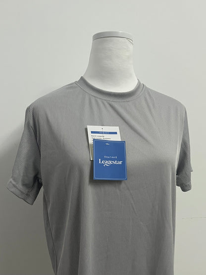 Leagestar Workout T-Shirts - Casual Black Quick Dry Moisture Wicking T-Shirts Crew Neck Short Sleeve for Gym Athletic Running