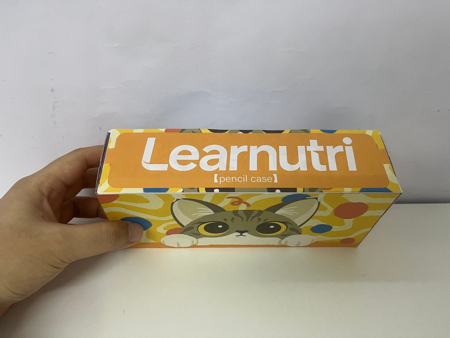 [Learnutri Pencil cases]——Cute Cat Graffiti Pencil Case - Large-Capacity Multi-Functional Stationery Box