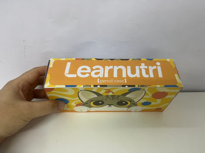 [Learnutri Pencil cases]——Cute Cat Graffiti Pencil Case - Large-Capacity Multi-Functional Stationery Box