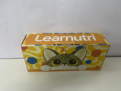 [Learnutri Pencil cases]——Cute Cat Graffiti Pencil Case - Large-Capacity Multi-Functional Stationery Box