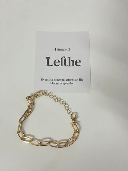 【Lefthe Chunky Link Chain Bracelet】—— Bold Minimalist Jewelry for Everyday Edge