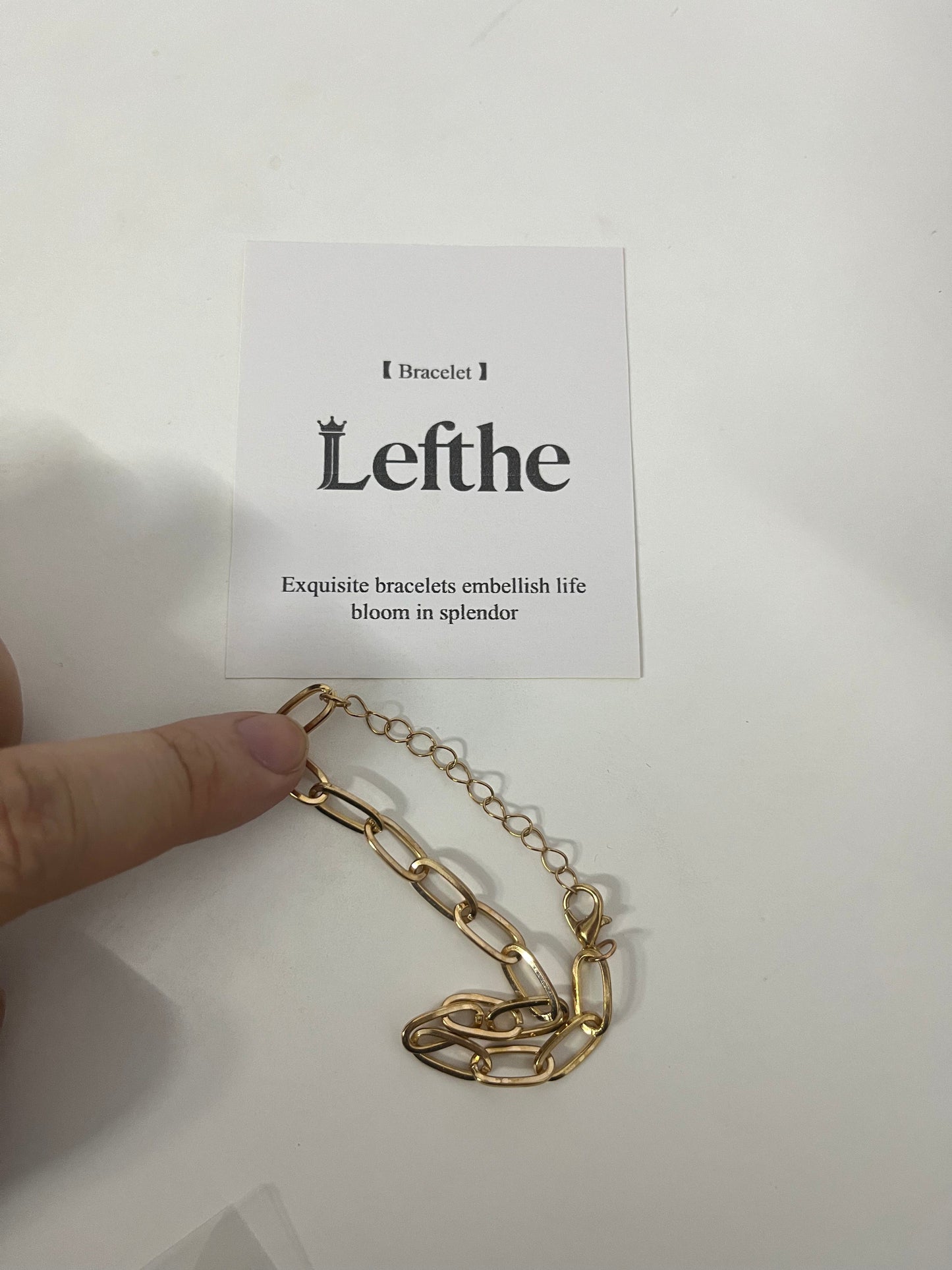 【Lefthe Chunky Link Chain Bracelet】—— Bold Minimalist Jewelry for Everyday Edge