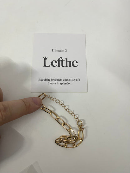【Lefthe Chunky Link Chain Bracelet】—— Bold Minimalist Jewelry for Everyday Edge