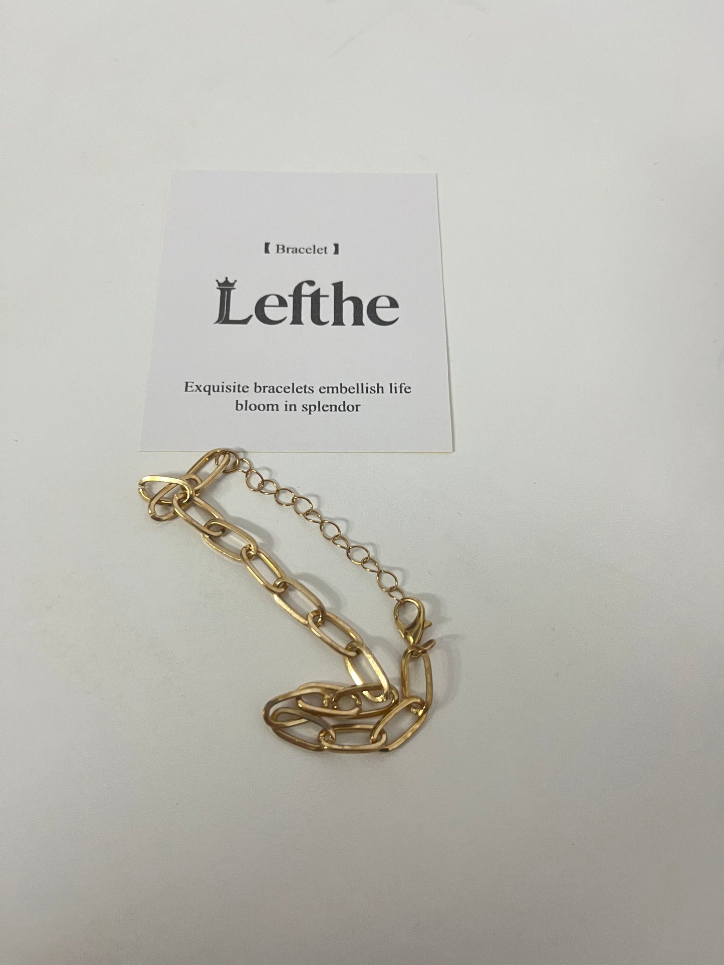 【Lefthe Chunky Link Chain Bracelet】—— Bold Minimalist Jewelry for Everyday Edge