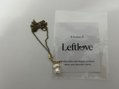 【Leftlove Hollow Heart & Pearl Pendant Necklace】—— Elegant Accessory for Daily Elegance & Sentimental Style