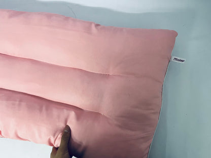 Missleep Detachable College Back Support Pillow Back Cushion for Twin XL Dorm School Bed(Pink)